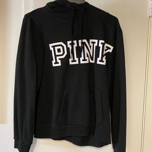 BLACK VS PINK FURRY HOODIE